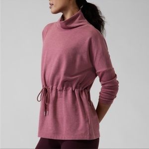 Athleta Balance Cinch Mock Neck Sweatshirt